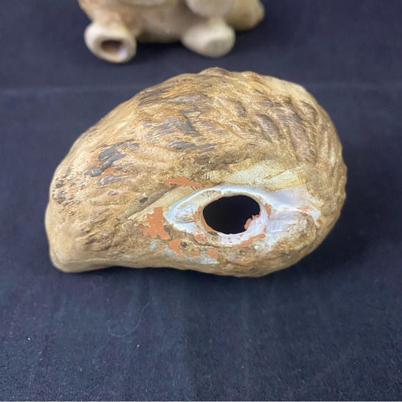Hedgehog Painted Terracotta Figurines Set of 2 - Picture 5 of 8